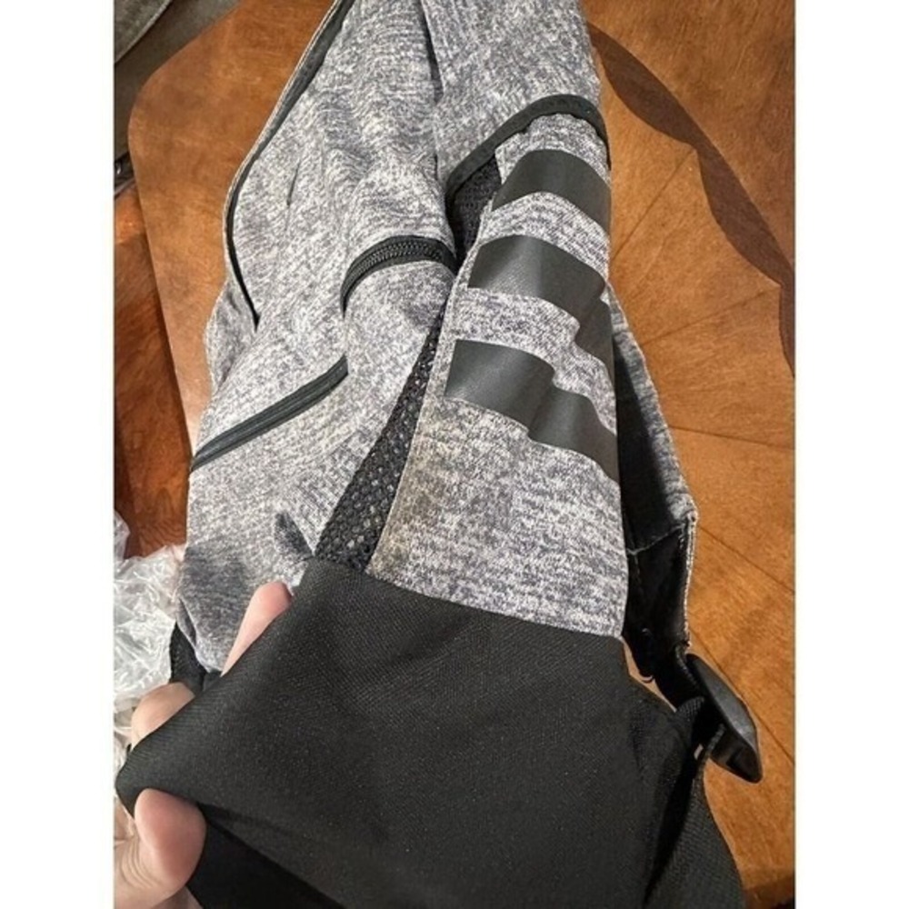 Adidas Originals Backpack Gray Black‎ Laptop School Travel Bag - Picture 3 of 10